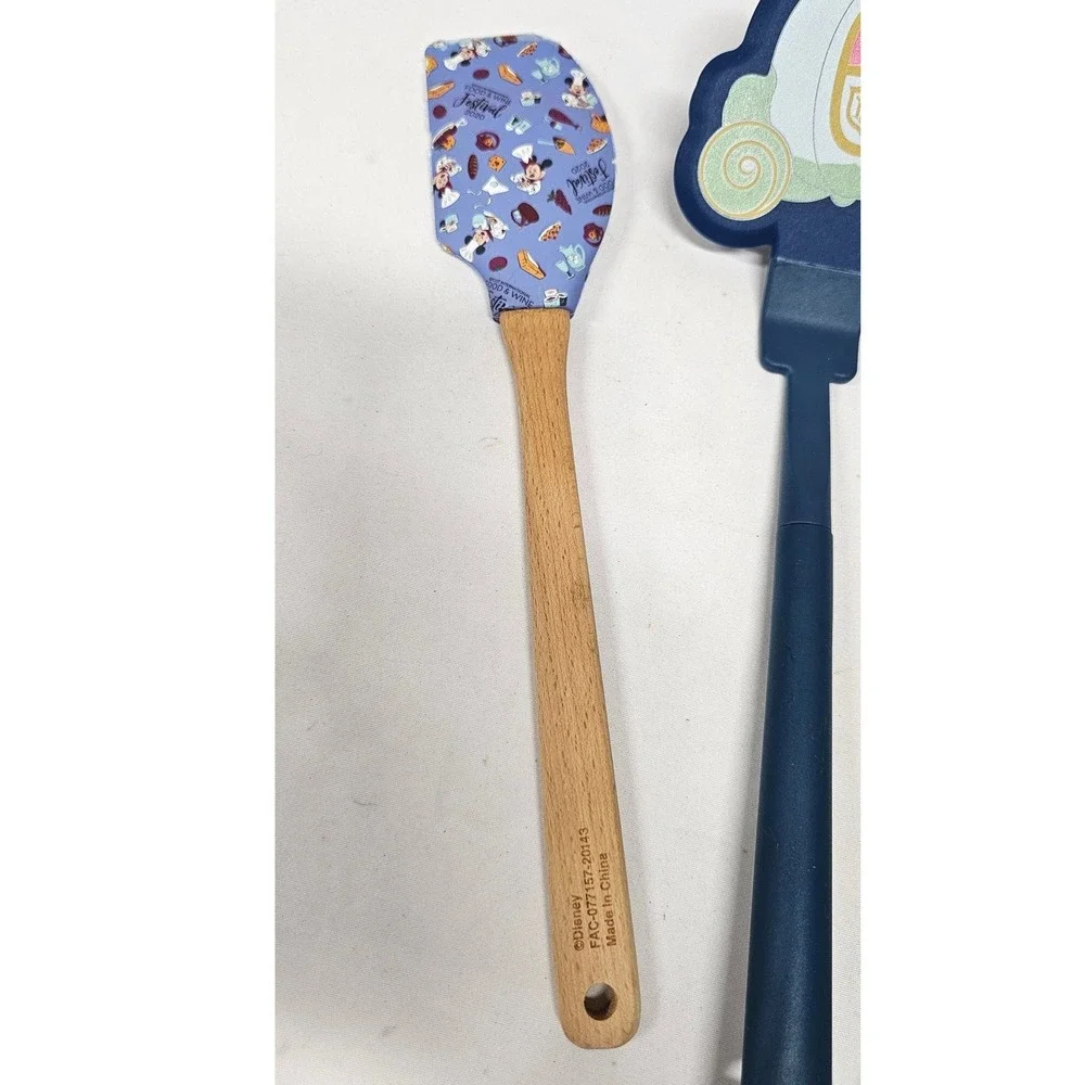 Disney Parks Spatula Set Cinderella Carriage Enchanted Rose Food & Wine Festival